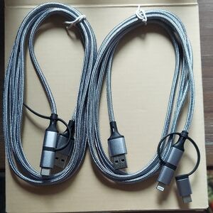 Braided USB Charging Cable - Gray